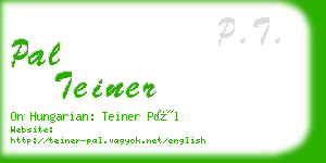 pal teiner business card